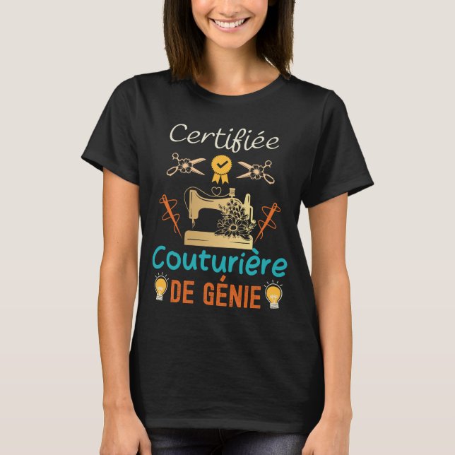 zertifiziert Genie-Schneiderei 1 T-Shirt (Vorderseite)