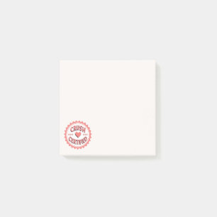 Zertifiziert süß zerquetschen post-it klebezettel