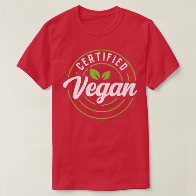Zertifiziert Vegan mit Veggies Gewürzvegetation T-Shirt (Design vorne)