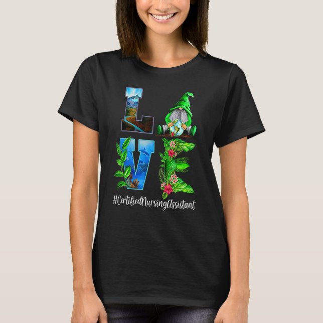 Zertifizierte Assistant Liebe World Earth Day G T-Shirt (Vorderseite)