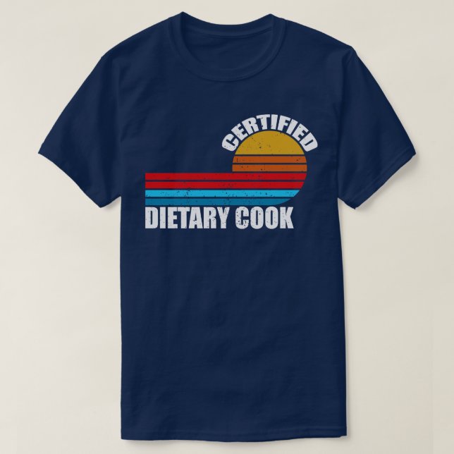 Zertifizierte Cook-Retro-Vintage Jobbezeichnung T-Shirt (Design vorne)
