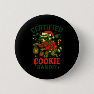 Zertifizierte Cookie Bandit, Funny Christmas Light Button