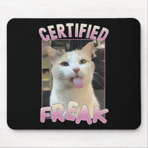 Zertifizierte Freak Niedlich Cat Meme Liebhaber vo Mousepad