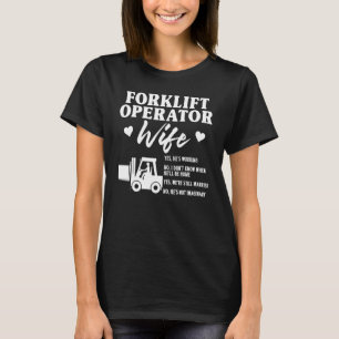 Zertifizierte Gabelstaplerfahrer-Ehefrau Ehemann V T-Shirt