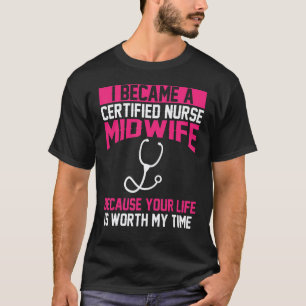 Zertifizierte Hebamme Bekleidung Beste Süße Hebamm T-Shirt