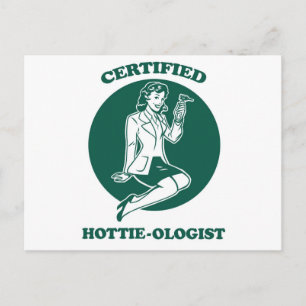 Zertifizierte Hottie-ologin Postkarte