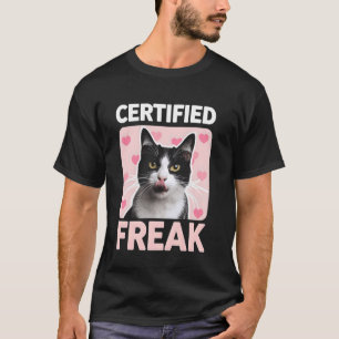 Zertifizierte Katzenfanatikerin Lustiges Kätzchen T-Shirt