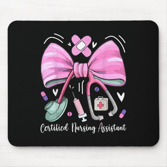 Zertifizierte Krankenpflege Istant Cna Stethoscope Mousepad (Vorne)