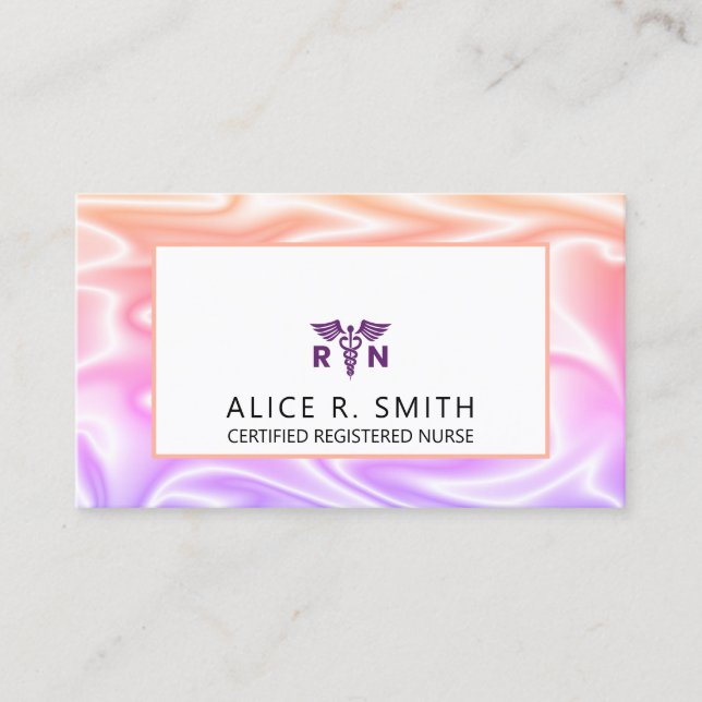 Zertifizierte Krankenpflegeausbildung Visitenkarte (Vorderseite)