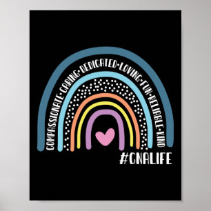 Zertifizierte Krankenpfleger Mitfühlend Gekümmert Poster