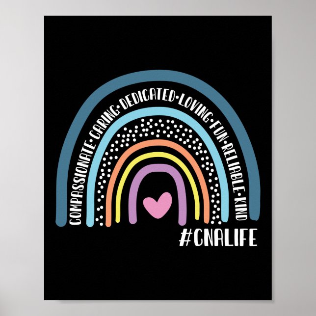 Zertifizierte Krankenpfleger Mitfühlend Gekümmert Poster (Vorne)