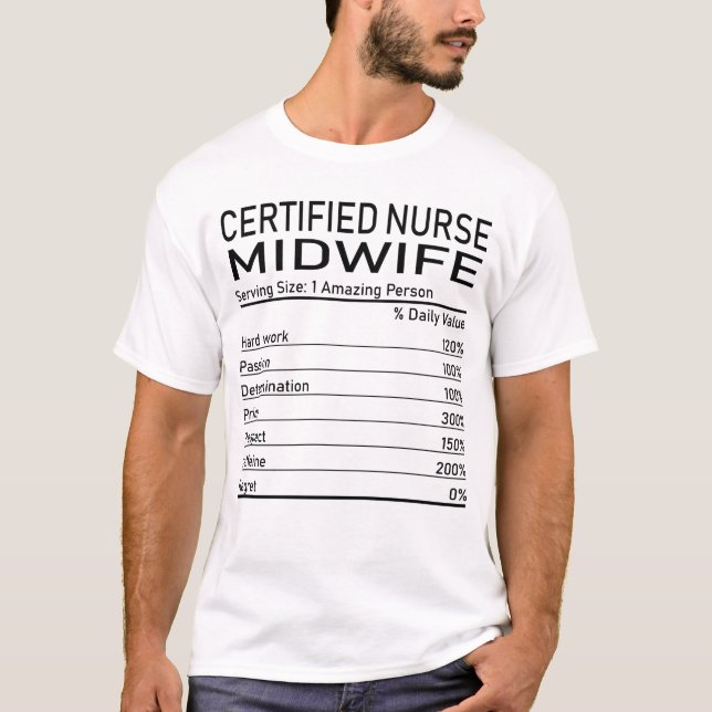Zertifizierte Krankenschwester Midfrau Phantastisc T-Shirt (Vorderseite)