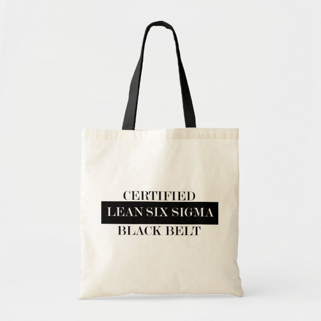 Zertifizierte Lean Six Sigma Black Belt Tasche (Vorne)