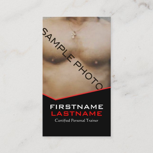 Zertifizierte Personal Trainer Template Business C Visitenkarte (Vorderseite)