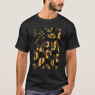 Zertifizierte Pflegehelferin US-Flagge CNA Kranken T-Shirt