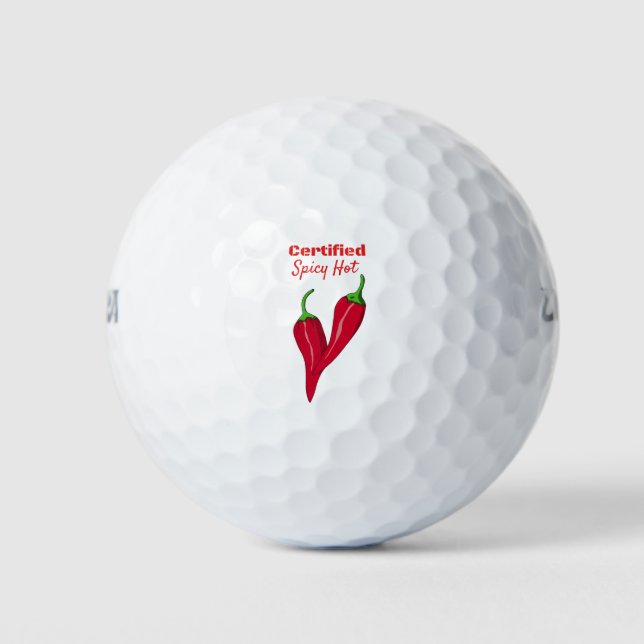 Zertifizierte scharfe Spikes Hot Thunder_Cove Golfball (Vorderseite)