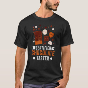 Zertifizierte Schokolade-Lebensmittel-Eater-Grafik T-Shirt