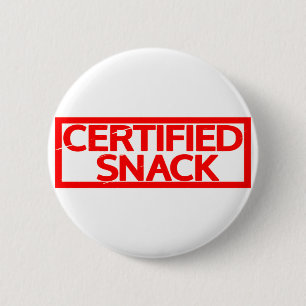 Zertifizierte Snack-Briefmarke Button