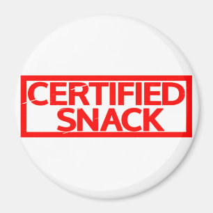 Zertifizierte Snack-Briefmarke Magnet