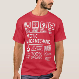 Zertifizierte Stelle für den Elektromotormechanism T-Shirt
