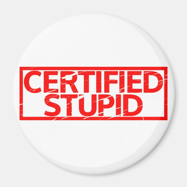 Zertifizierte STUDIE-Briefmarke Magnet (Vorne)
