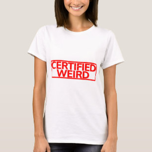 Zertifizierte Weiß-Briefmarke T-Shirt