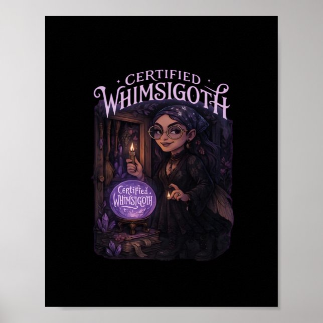 Zertifizierte Whimsigoth Hexe Broom Closet Classic Poster (Vorne)