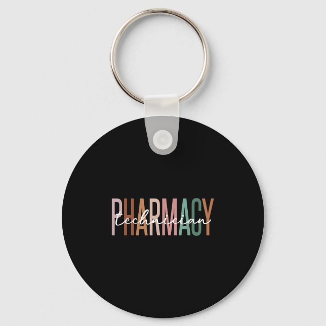 Zertifizierter Apothekentechniker Pharmazeutischer Schlüsselanhänger (Vorderseite)