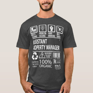 zertifizierter Assistent-Property Manager MultiTas T-Shirt