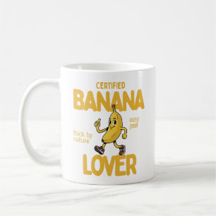 Zertifizierter Bananenliebhaber Lustiger Fruchtwit Kaffeetasse