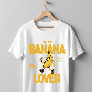 Zertifizierter Bananenliebhaber Lustiger Fruchtwit T-Shirt