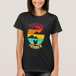 Zertifizierter Bauer Hühnerrückro Niedlicher Riese T-Shirt