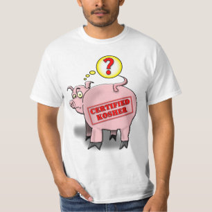 Zertifizierter Cartoon für Schweinefleisch T-Shirt