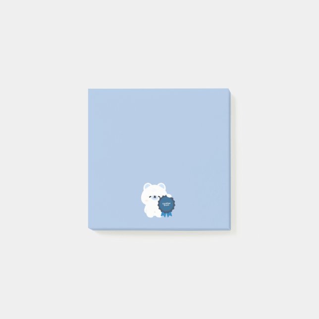 Zertifizierter Chaos Eisbär Post-it Klebezettel (Vorderseite)