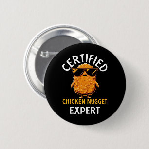 Zertifizierter Chicken-Nugget-Experte Button