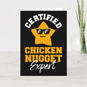 Zertifizierter Chicken-Nugget-Experte - Lustige Ki Karte