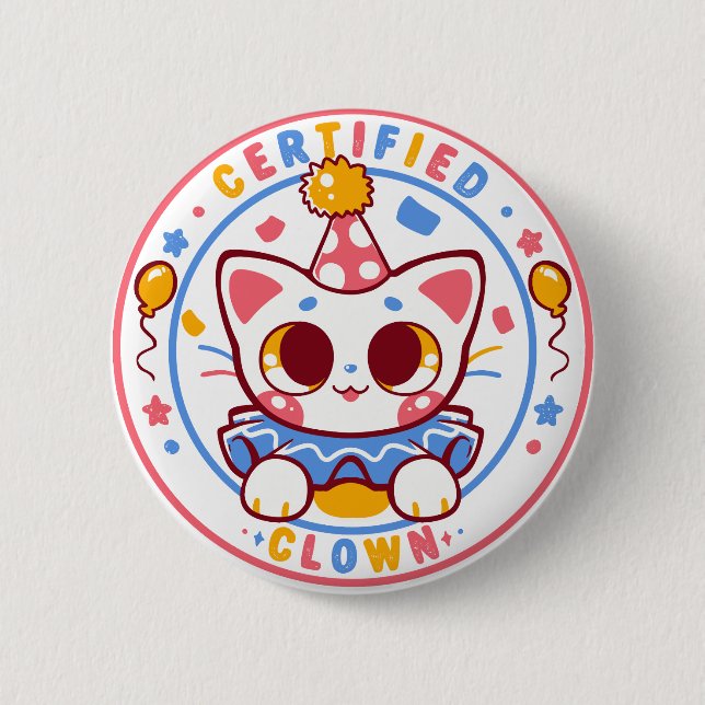 Zertifizierter Clown Button (Vorderseite)