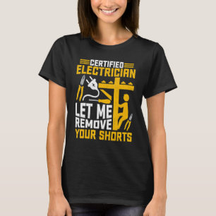 Zertifizierter Elektriker Lasse mir, Ihre Shorts W T-Shirt