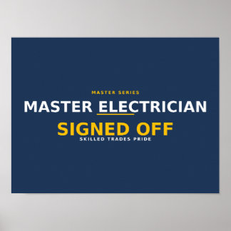 Zertifizierter Elektromeister — Fachhandwerk Prior Poster