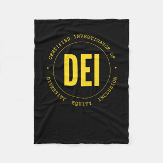 Zertifizierter Ermittler von Dei Diversity Equity Fleecedecke
