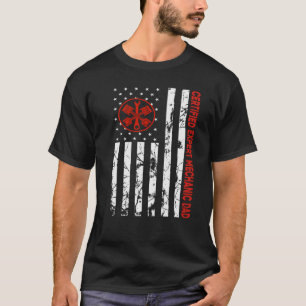 Zertifizierter Experte Mechaniker Vater Amerikanis T-Shirt