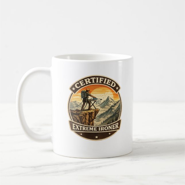 Zertifizierter Extrem-Bügel-Berg-Abenteuer-Becher Kaffeetasse (Links)