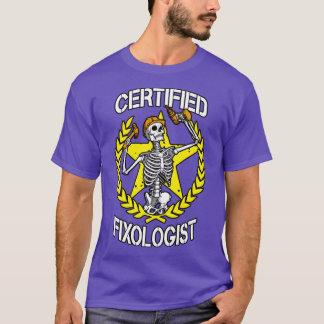 Zertifizierter Fixologe Gothic Skeleton Goth Carpe T-Shirt