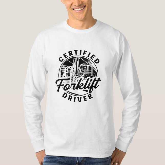 Zertifizierter Gabelstapler T-Shirt (Vorderseite)