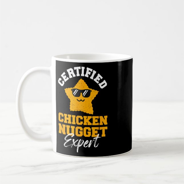 Zertifizierter Hähnchen-Nugget-Experte - Lustige K Kaffeetasse (Links)