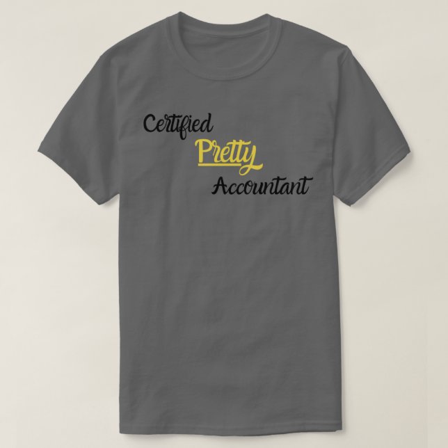 Zertifizierter Hübscher Rechnungsführer T-Shirt (Design vorne)