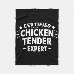Zertifizierter Hühnchen-Experte -  Fleecedecke