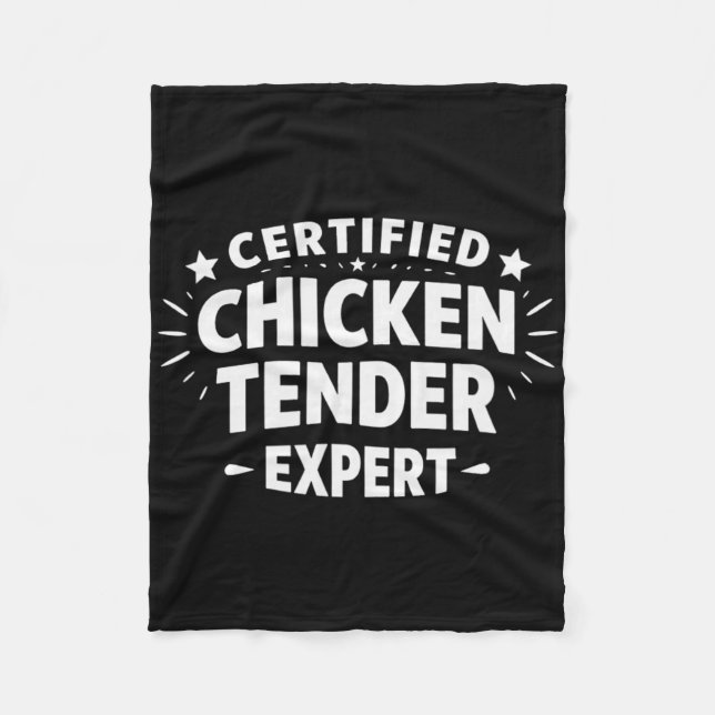 Zertifizierter Hühnchen-Experte -  Fleecedecke (Vorderseite)