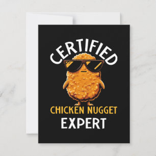 Zertifizierter Hühnchen-Nugget-Experte Feiertagskarte