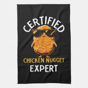 Zertifizierter Hühnchen-Nugget-Experte Geschirrtuch